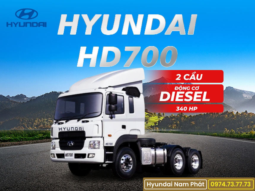 Xe Đầu Kéo Hyundai HD700 Máy Cơ Nhập Nguyên Chiếc Hàn Quốc